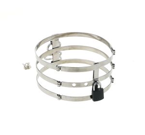 Trinity Collar- 3 Ring Locking Slave Collar