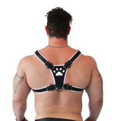 Brutus Puppy Harness Black & White