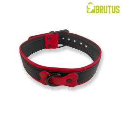 BRUTUS Vegan Puppy Collar Black & Red