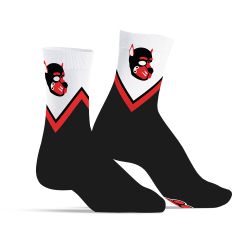 SneakXX Kinky Puppy Sneaker Socks PUPPY HOOD Red