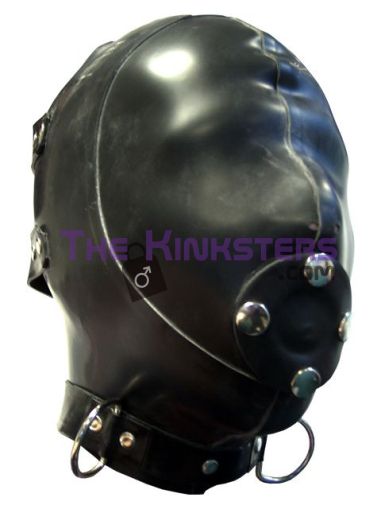 Mister B Rubber Extreme Hood With Removable Gag (Medium Only)