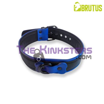 BRUTUS Vegan Puppy Collar Black & Blue