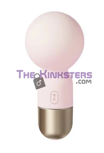 POKEWAN Pocket Mini Vibrating Wand Massager Pale Pink