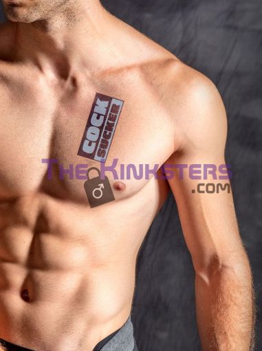 Mister B Temporary Tattoo Cock Sucker