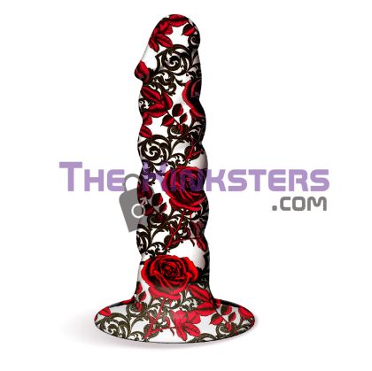 Collage "Iron Rose" Tattooed Dildo