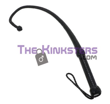Re-Kinked - Premium Leather Horse Whip with Ball