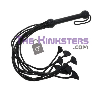 Re-Kinked - Premium Leather Flogger with Flower Tips