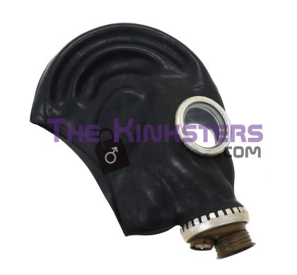 Re-Kinked GP5-CC Gas Mask - Converted for Rebreathing - Black