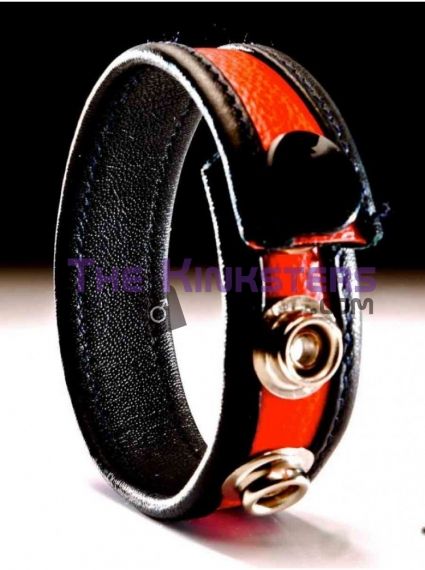 Leather Adustable Cock Strap Black