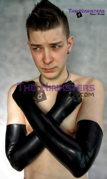 Shoulder Length Rubber Gloves