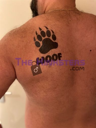 Mister B Temporary Tattoo Woof