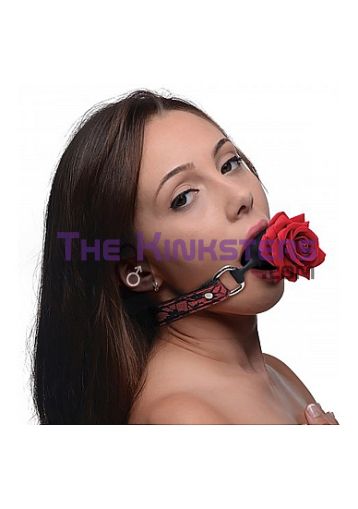 Full Bloom Silicone Ball Gag with Rose