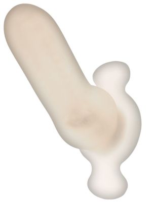 The Boy Toy 3 in 1 Plug Sheath Masturbator - Clear