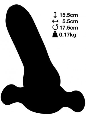 The Boy Toy 3 in 1 Plug Sheath Masturbator - Clear