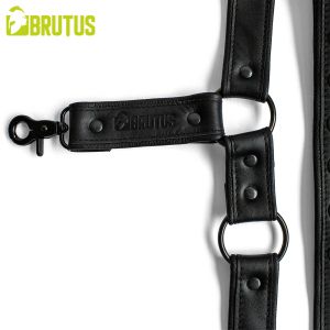BRUTUS Leather Leg Harness Black