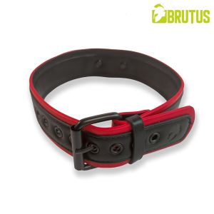 BRUTUS Vegan Puppy Collar Black & Red