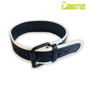 BRUTUS Vegan Puppy Collar Black & White