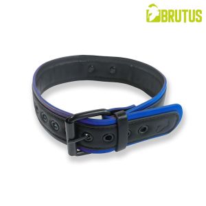 BRUTUS Vegan Puppy Collar Black & Blue