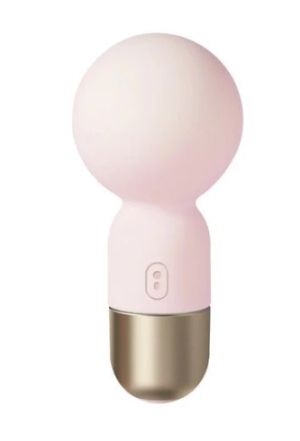 POKEWAN Pocket Mini Vibrating Wand Massager Pale Pink