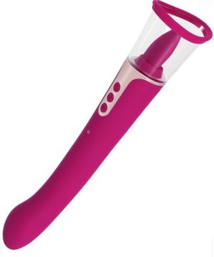 Succion - 3 in 1 Clitoral Sucking G Spot Vibrator & Clit Licking Tongue Purple