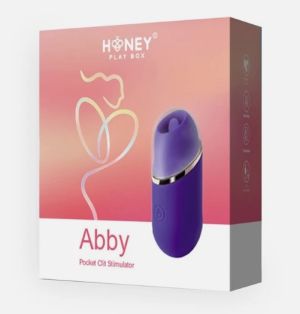 Honey Play Box Abby Mini Clit Tongue Licking Vibrator Purple