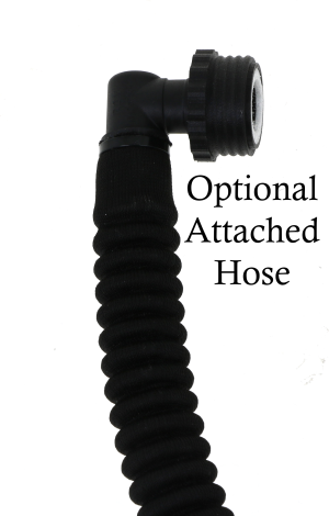 Male Screw Fit to Male Push Fit Right Angle Gas Mask Connector