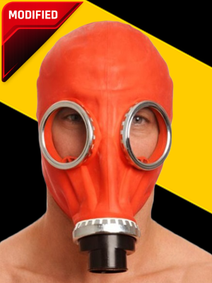 GP5-CC Gas Mask - Converted for Rebreathing - Red