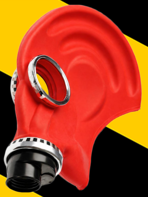 GP5-CC Gas Mask - Converted for Rebreathing - Red