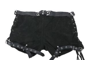 Re-Kinked - Men's Suede Style Bondage Shorts