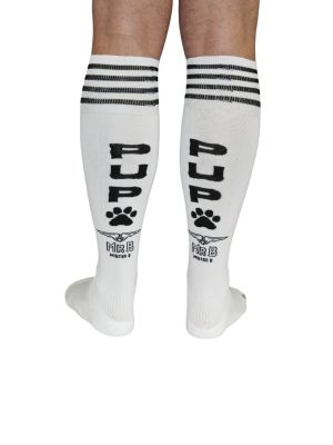 Mister B Cruising Football Socks PUP White