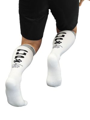 Mister B Cruising Football Socks PUP White