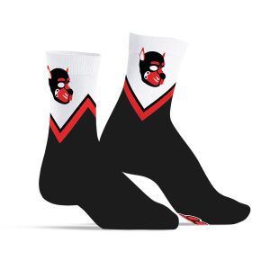 SneakXX Kinky Puppy Sneaker Socks PUPPY HOOD Red