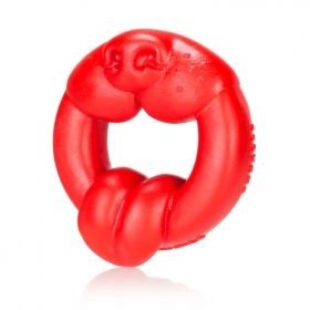 Scrappy Silicone Puppy Cock Ring Red