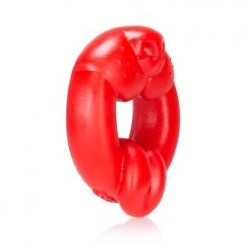 Scrappy Silicone Puppy Cock Ring Red