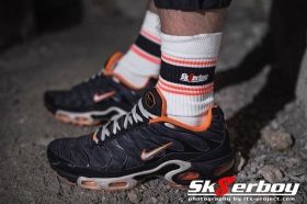 Sk8erboy Deluxe Socks Neon Orange