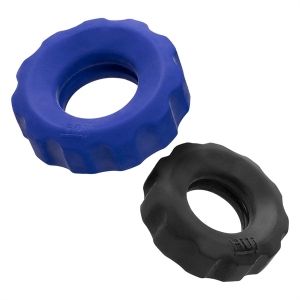 Hunkyjunk Cog C-Ring 2 Pack (Cobalt & Black Tar)