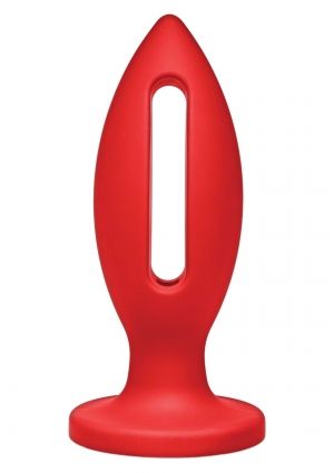 Kink Lube Luge 6&quot; Lubricating Butt Plug Red