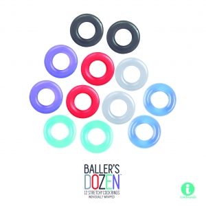 Baller's Dozen 12 Stretchy Cock Rings