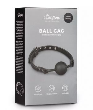 Small Silicone Ball Gag Black