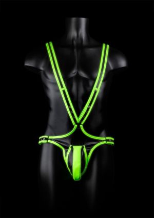Ouch! Glow In The Dark Body Harness and Pouch
