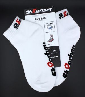 Sk8erboy Quarter Socks White